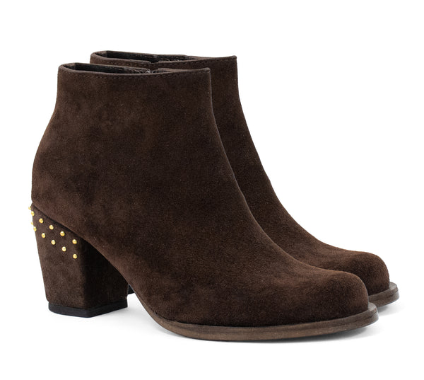 Calleen Cordero Mavi Boot Black Suede Suede W/ Nickel Art