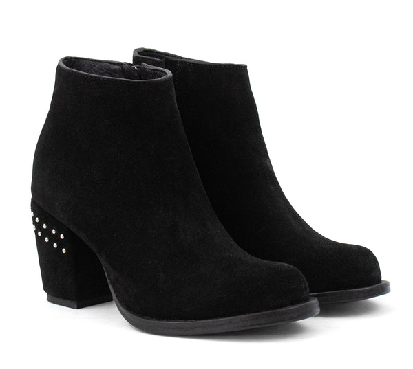 Calleen Cordero Mavi Boot Black Suede Suede W/ Nickel Art