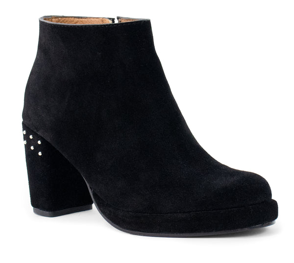 calleen cordero Mavi Boot Black Suede Suede w/ Nickel Art