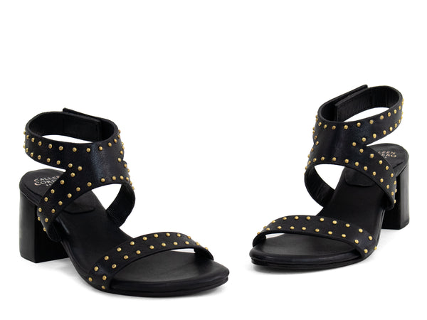 Calleen Cordero Mesa 200 Heel Black Belmont W/ Brass Art