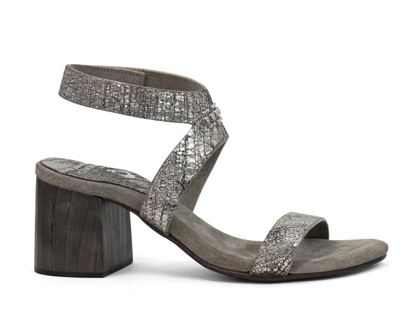 Calleen Cordero Mesa Omega Heel Platinum Hudson W/ Nickel Art