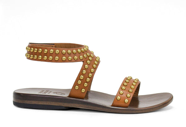 calleen cordero Mesa sandal Cinnamon Lotto w/ Brass Art