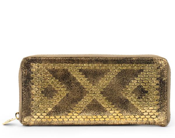 calleen cordero Milaca Wallet Puerto Rico Gold w/ Brass Art