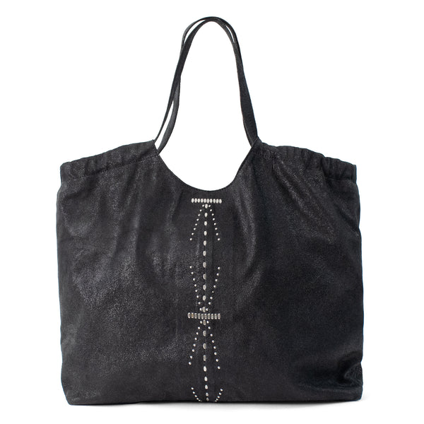 Calleen Cordero Montana Tote Black Belmont W/ Brass & Nickel