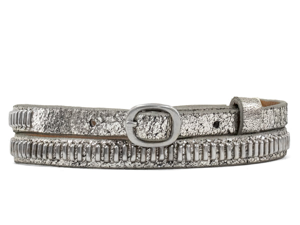 Calleen Cordero New Nita .5" Belt Dk Brown Nash W/ Brass Art