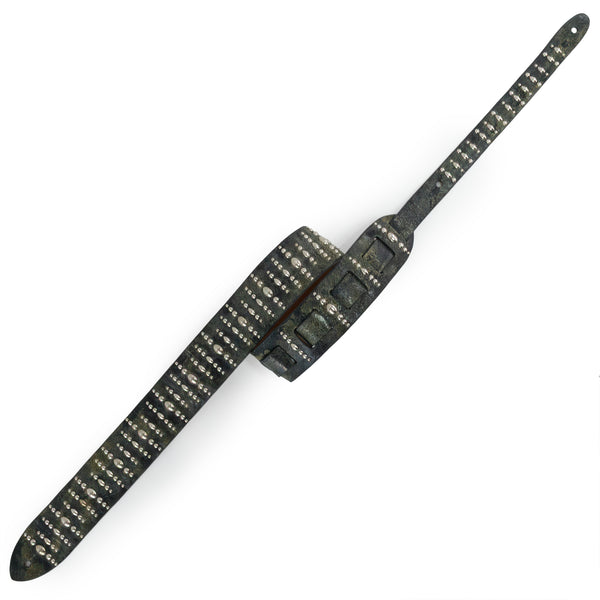 Calleen Cordero Nisha Guitar Strap Black El Paso W/ Nickel Art