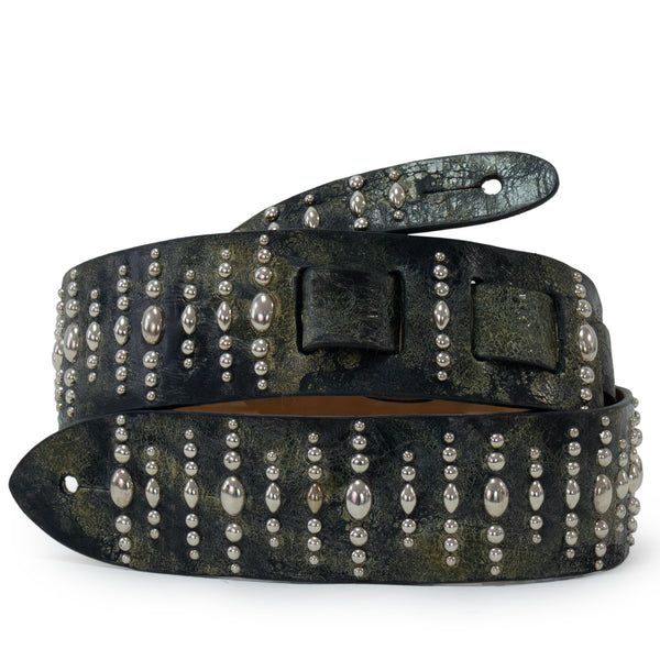 calleen cordero Nisha Guitar Strap Black El Paso w/ Nickel Art