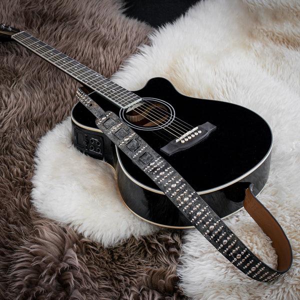 Calleen Cordero Nisha Guitar Strap Brown El Paso W/ Brass Art