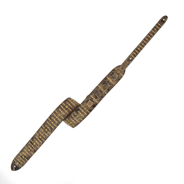 Calleen Cordero Nisha Guitar Strap Brown El Paso W/ Brass Art