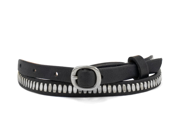Calleen Cordero Nita .5" Belt Black Belmont W/ Brass Art