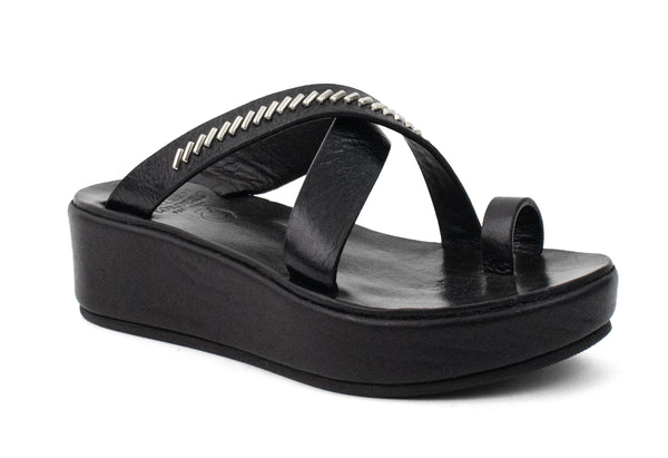 calleen cordero Nova Solara Platform Black Rodeo w/ Nickel Art