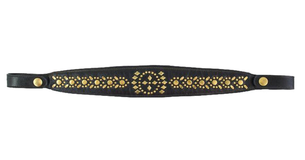 calleen cordero Palova Browband Black Aniv w/ Brass Art