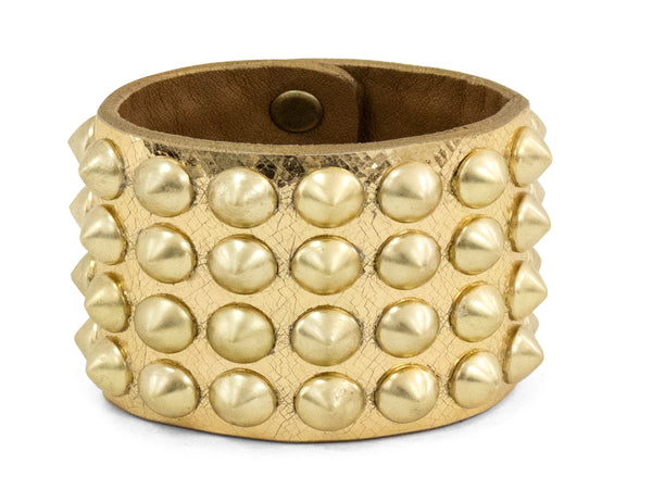 Calleen Cordero Picha 2" Bracelet Hueso Nappa W/ Brass Art