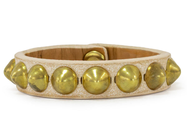 Calleen Cordero Picha .5" Bracelet Black Belmont W/ Nickel Art