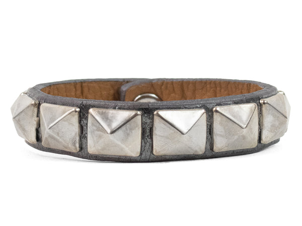 Calleen Cordero Pyramid F .5" Bracelet Rose Gold W/ Brass Art