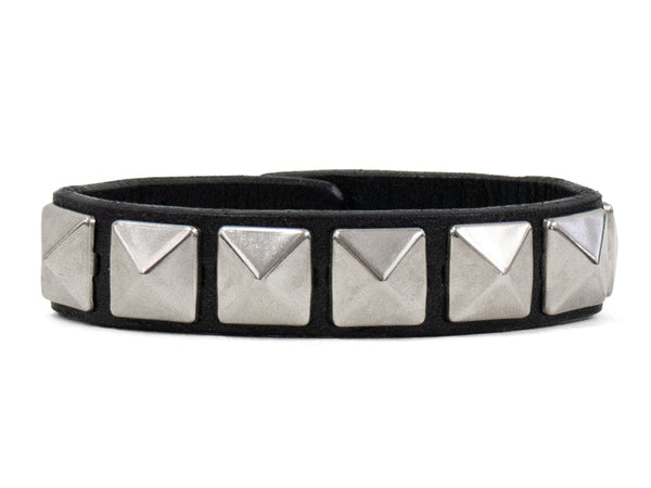 Calleen Cordero Pyramid F .5" Bracelet Rose Gold W/ Brass Art