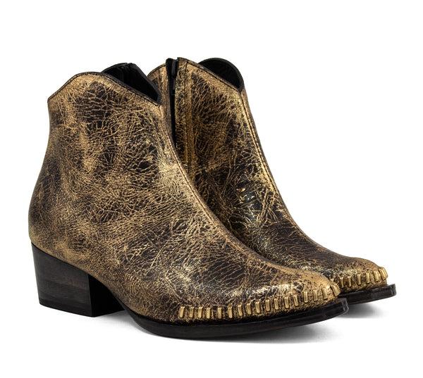 Calleen Cordero Ravi Boot Dark Brown Nash W/ Brass Art