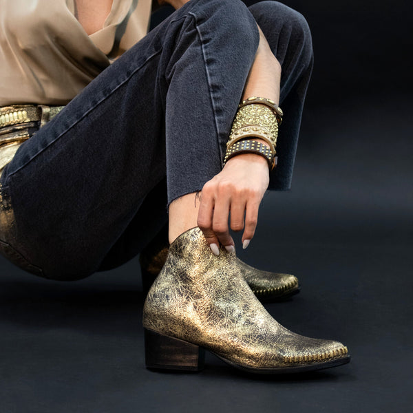 Calleen Cordero Ravi Boot Dark Brown Nash W/ Brass Art