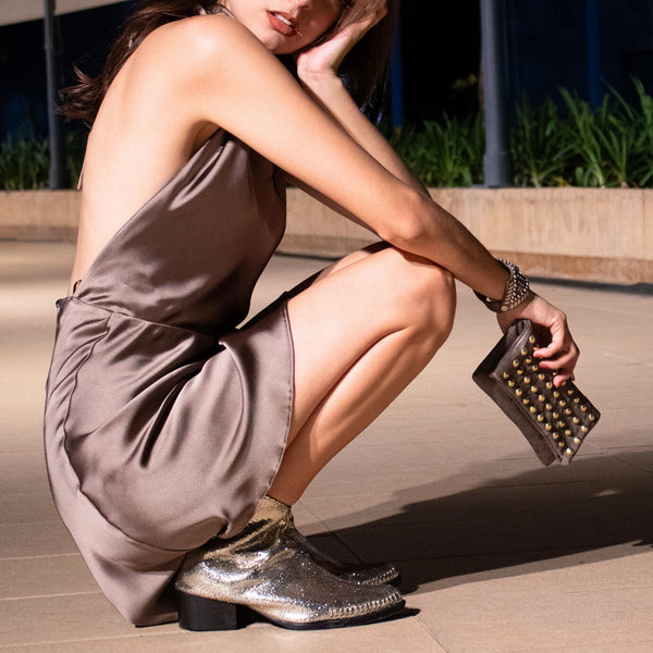 Calleen Cordero Ravi Boot Plata Croste W/ Nickel Art