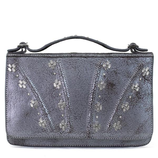 calleen cordero Rena 2 Clutch Wallet Granada Silver w/ Nickel Art