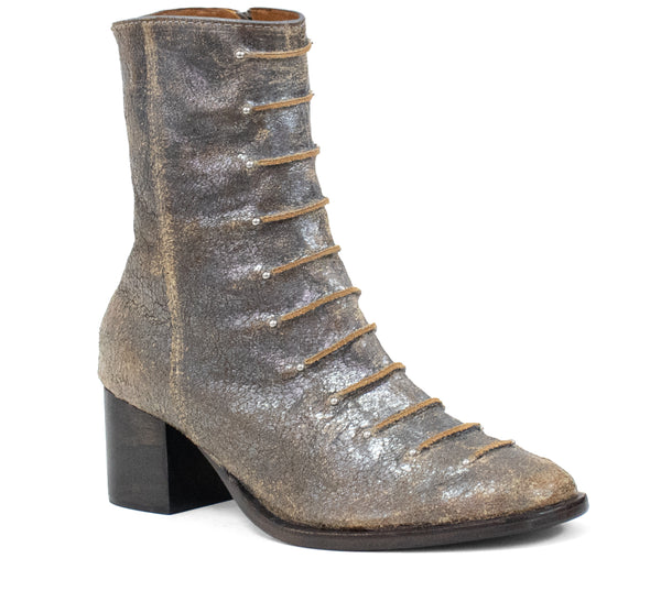calleen cordero Roan Boot Steel Pearl Cracked w/ Nickel Art