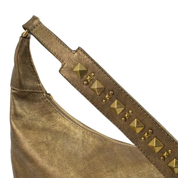 Calleen Cordero Rowan Chia Handbag Light Neo Gold W/ Brass Art