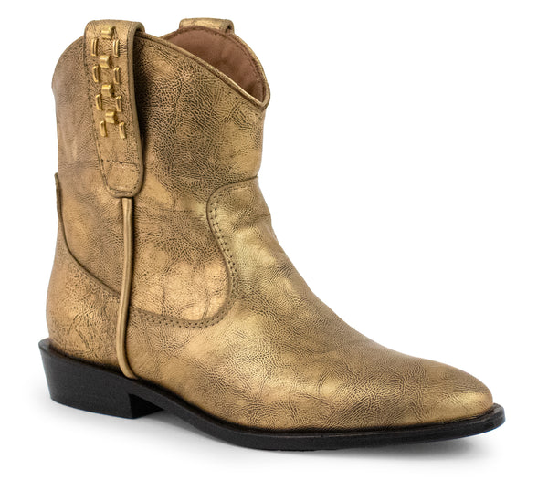 calleen cordero Royce Lexus Short Boot Neo Gold w/ Brass Art
