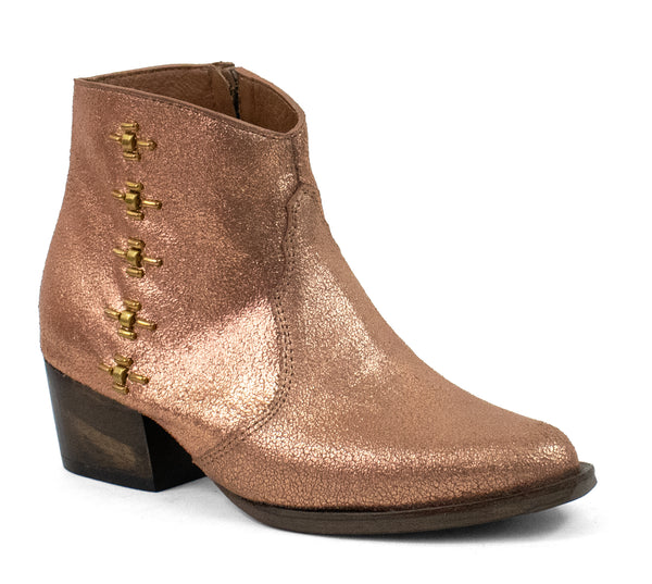calleen cordero Sancha Milan Boot Dusty Rose Gold w/ Brass Art
