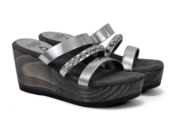 calleen cordero Sava A20 Wedge Silver Mirror w/ Nickel Art