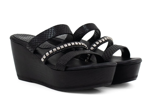 Calleen Cordero Sava Cento A20 Wedge Otago Tobaco W/ Brass Art