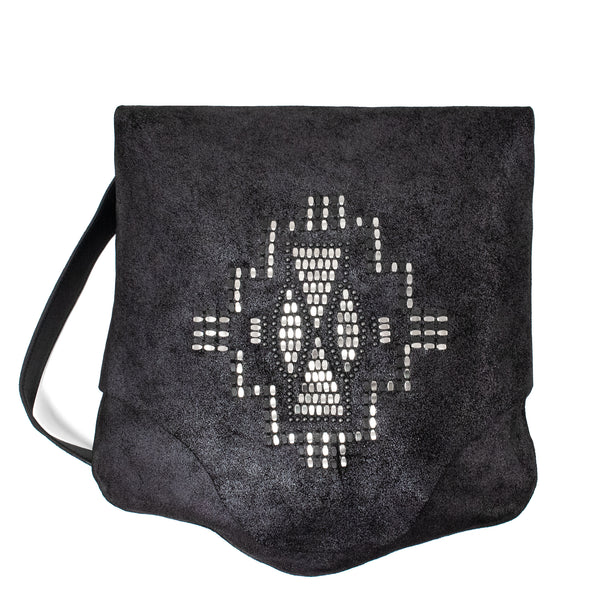 calleen cordero Scara Tribecca Messenger Black Jasper w/ Black & Nickel