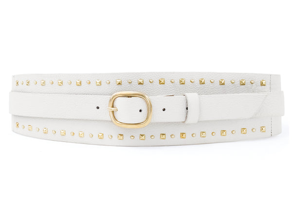 calleen cordero Scout Waist Belt Hueso Nappa w/ Brass Art