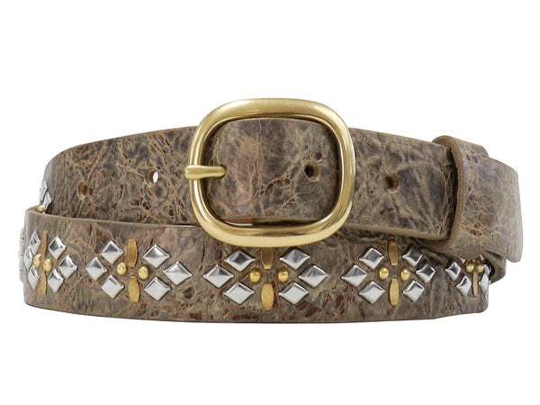 Calleen Cordero Selena 1" Belt Paris Gold W/ Brass & Nickel