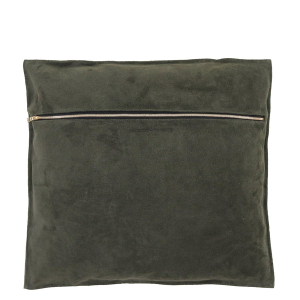 Calleen Cordero Selena 20" X 20" Pillow Case Selena Art - Pine Suede W/ Brass & Nickel