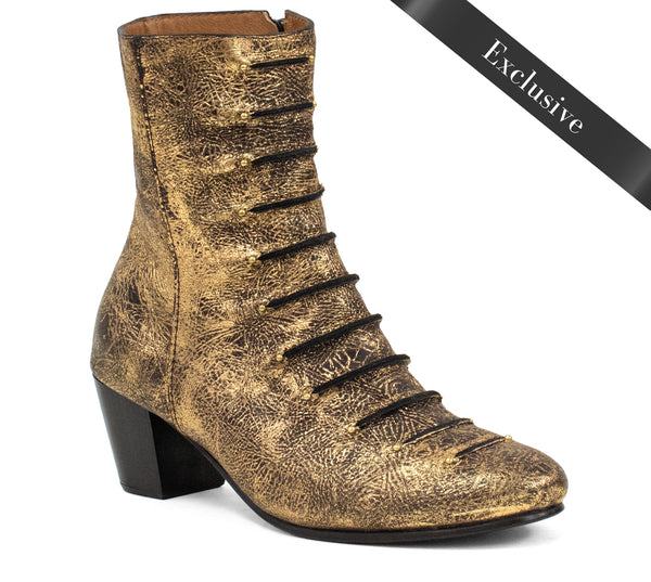 calleen cordero Sloan Boot Nash Dark Brown w/ Brass Art