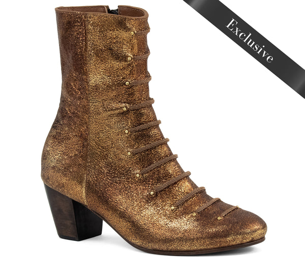calleen cordero Sloan Boot Otago Tobaco w/ Brass Art