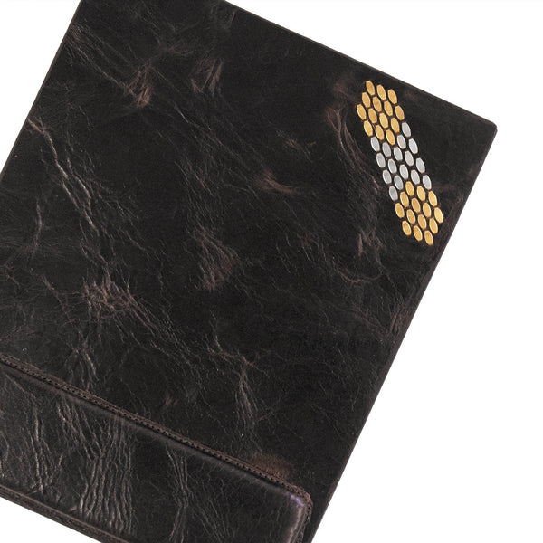 Calleen Cordero Snake Square Mouse Pad Espresso Rodeo W/ Brass & Nickel