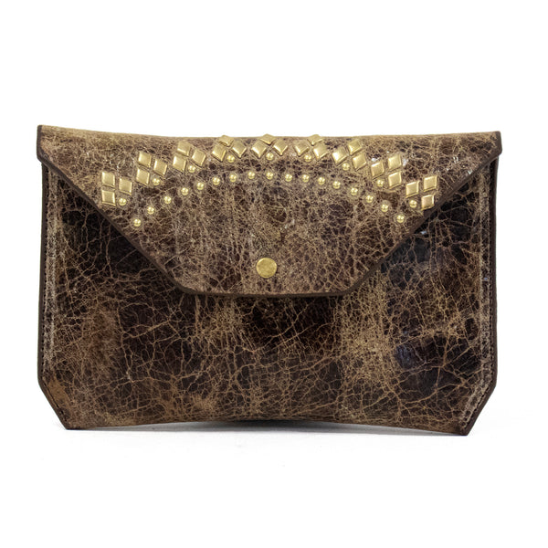 Calleen Cordero Solar Wallet Bone El Paso W/ Brass Art