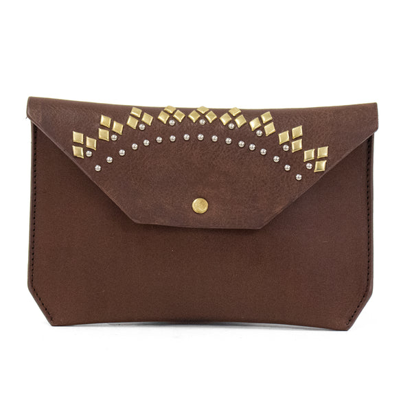 Calleen Cordero Solar Wallet Bone El Paso W/ Brass Art