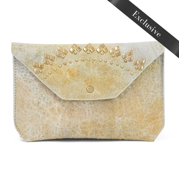 calleen cordero Solar Wallet Bone El Paso w/ Brass Art