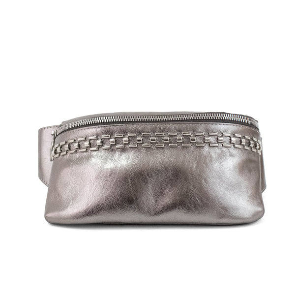 Calleen Cordero Sonia Belt Bag Gold Britania W/ Brass Art