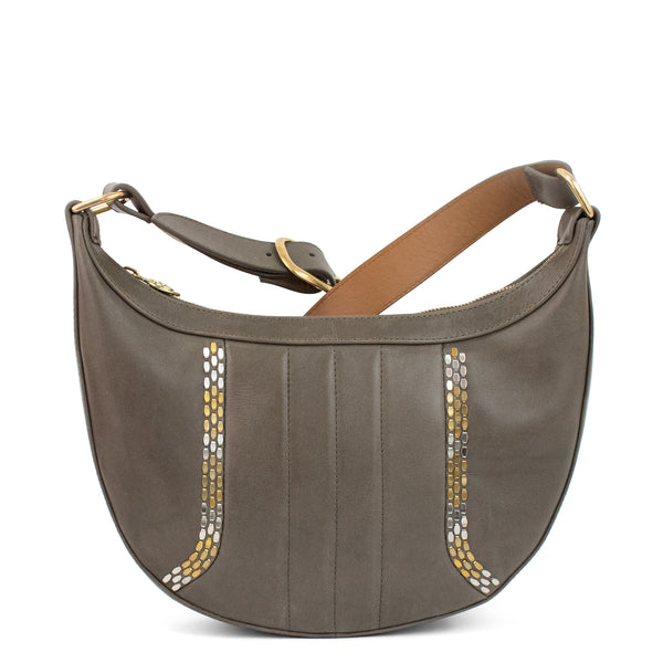 calleen cordero St. Mary Messenger Grey Aniv w/ Brass & Nickel Art