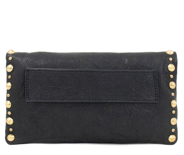Calleen Cordero Sula Nico Clutch Black Borello W/ Brass Art