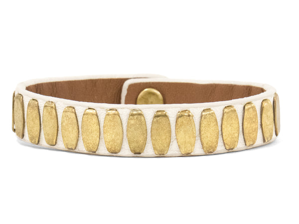 Calleen Cordero Swagger .5" Bracelet Black W/ Brass Art