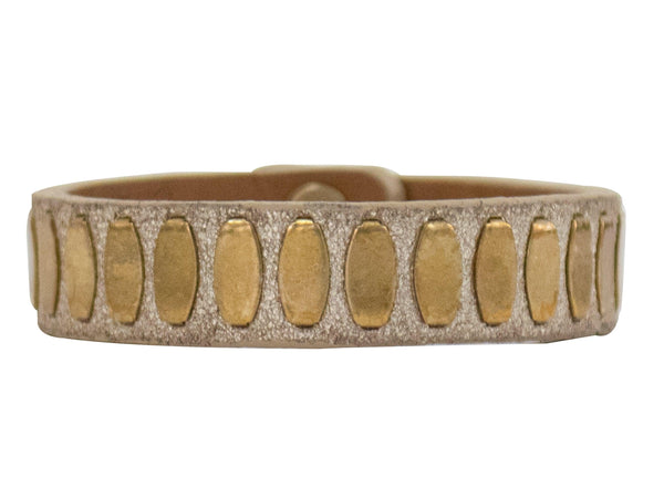 calleen cordero Swagger .5" Bracelet Black w/ Brass Art