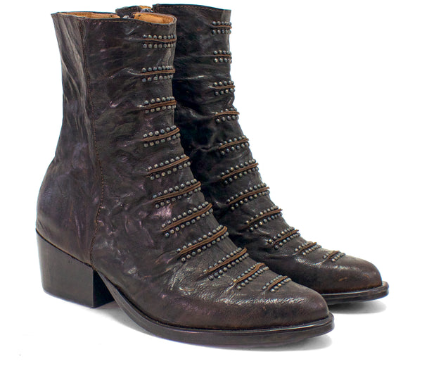 Calleen Cordero Tiba Tall Boot Dark Brown Montana W/ Black Art