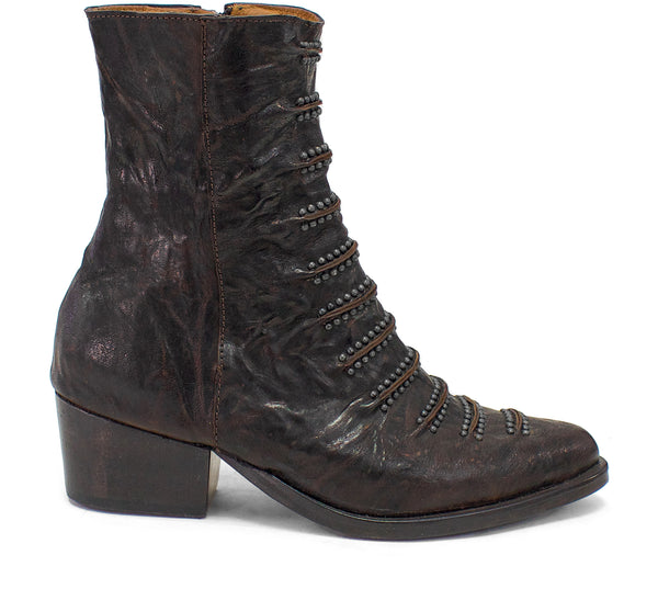 Calleen Cordero Tiba Tall Boot Dark Brown Montana W/ Black Art