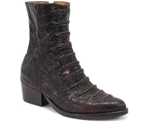 calleen cordero Tiba Tall Boot Dark Brown Montana w/ Black Art