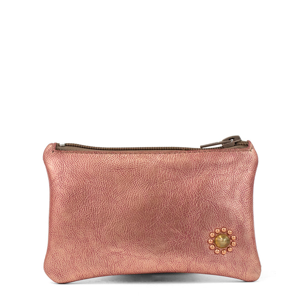 Calleen Cordero Tibi Zip Wallet Puerto Rico Silver W/ Nickel Art