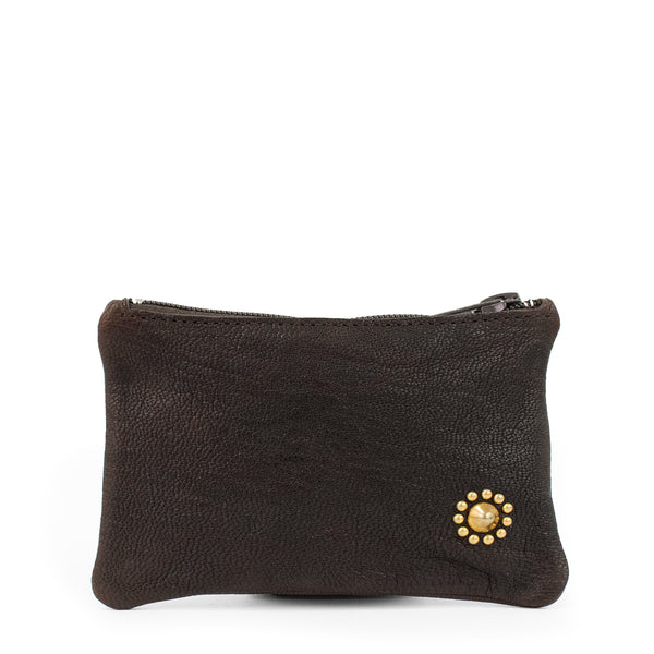 Calleen Cordero Tibi Zip Wallet Puerto Rico Silver W/ Nickel Art